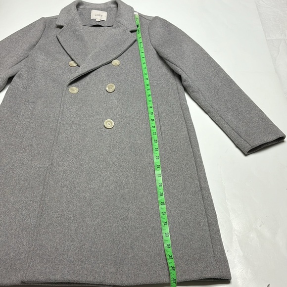 Loft women’s  Double Breasted light Grey winter Coat size small - Picture 5 of 9